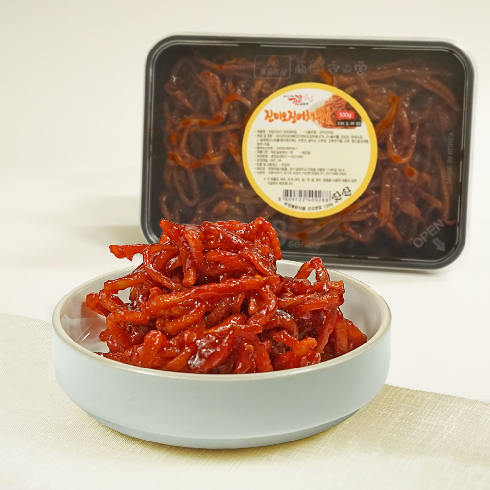 매콤달콤 진미오징어채무침 500g