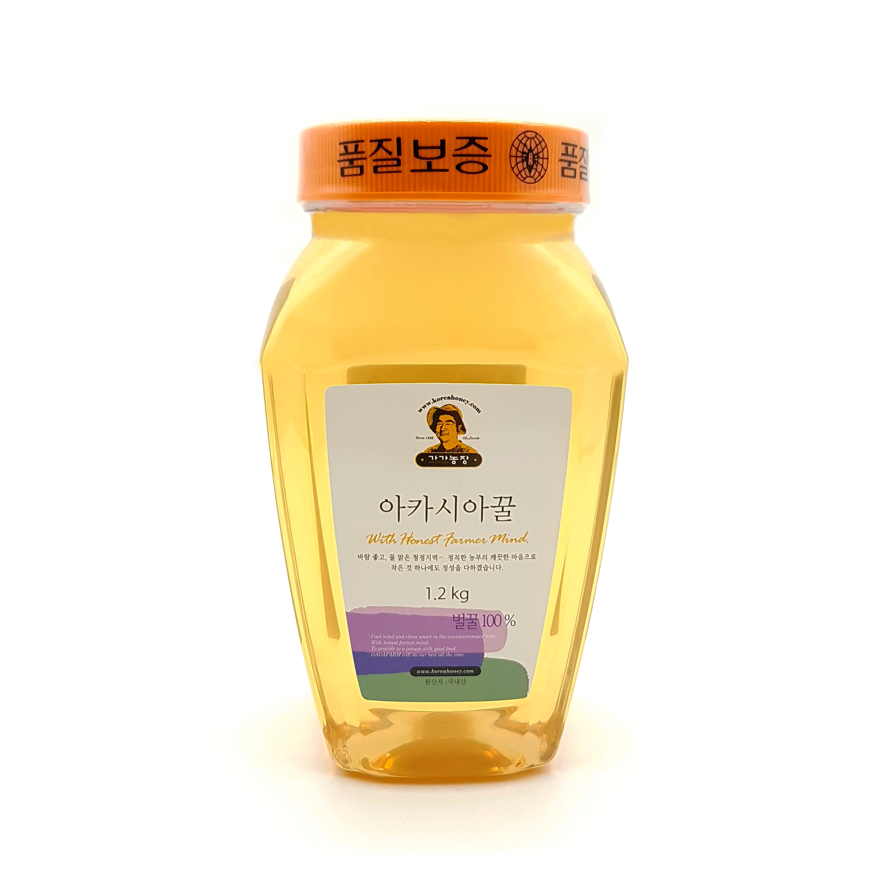 가가농장 국내산 아카시아꿀 1 2kg 1개