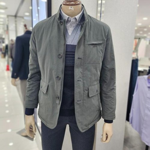 피에르가르뎅 모다인천점 카키 안감 퀄팅 누빔 재킷형 점퍼 PPJK3151A