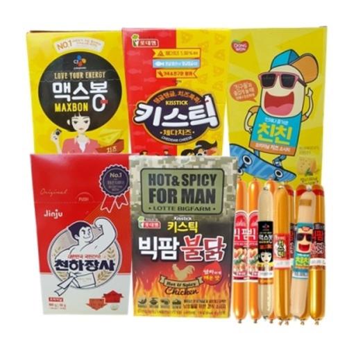 빅팜 150g x 6개 빅팜 불닭소시지 키스틱 천하장사 친친 맥스봉 치즈 소시지 간식 소세지 어린이소시지