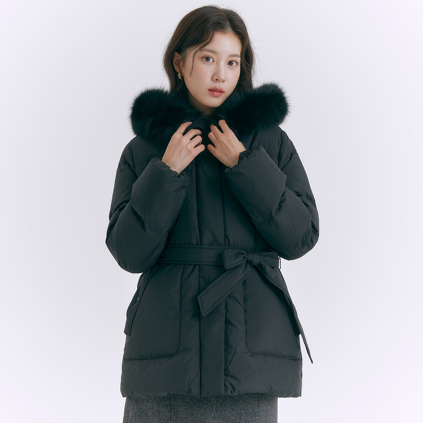로엠 벨티드 숏 다운 RMJDE4VR01