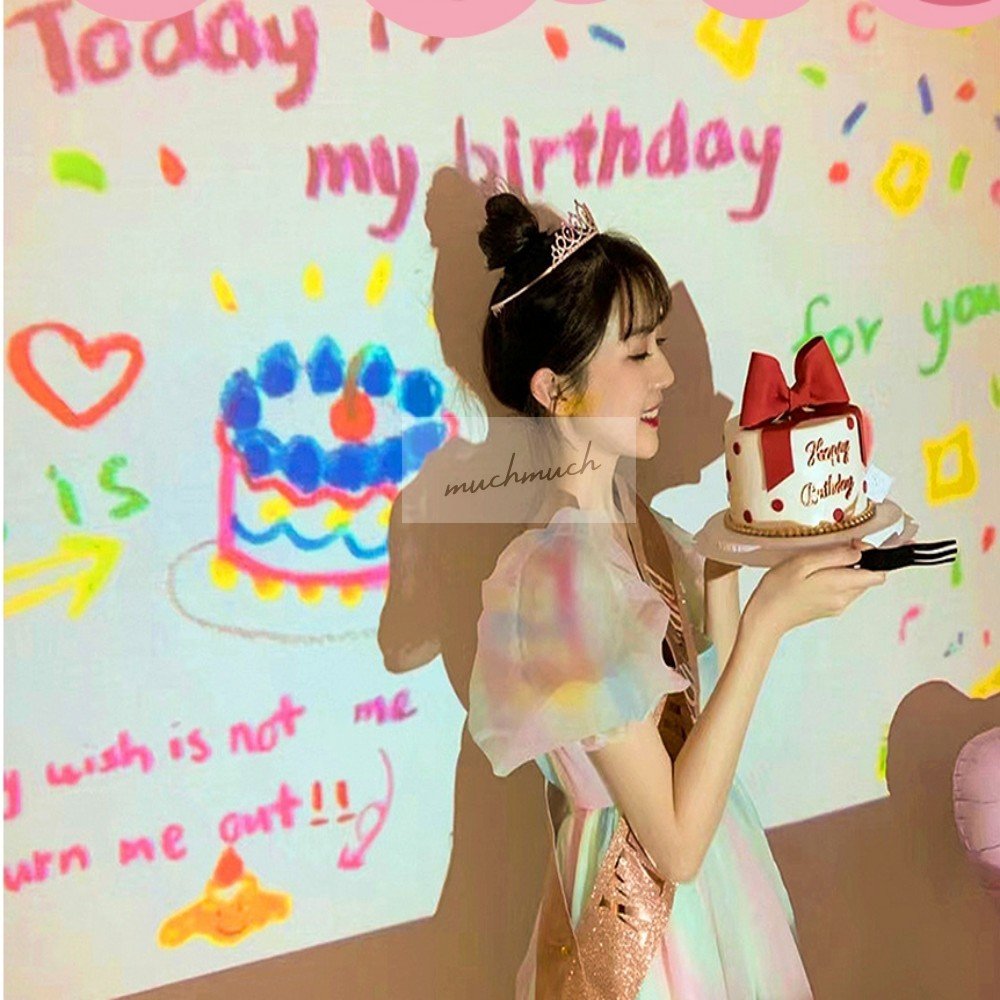 많이많이 생일파티 사진찍기 빔프로젝트 생일용품 파티용