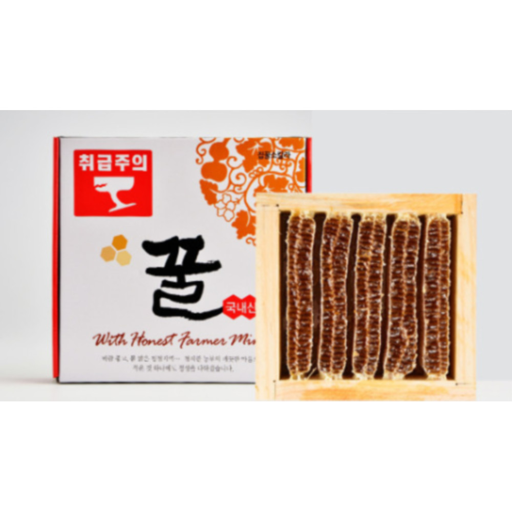 가가농장 국내산 벌집 꿀 3 6kg 종이상자 산지직송 선물 국산 가정용 업소용 밀랍 선물 천연 답례품