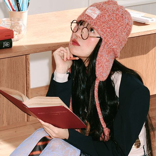 스너기스트 니트 트루퍼 비니 번트 탠저린