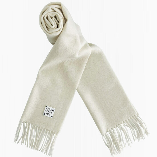 애프터눈라이브 Afternoonlive Wool Muffler Off-White