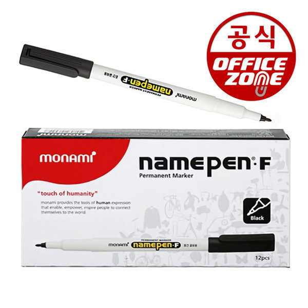 모나미 모나미 모나미 모나미 네임펜F 중간글씨용 1타 12개입