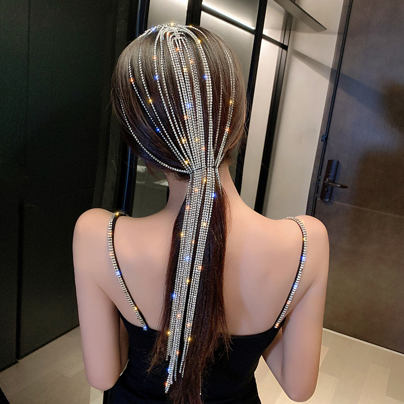 헤어 핀 큐빅 크리스탈 웨딩 파티 퀸 밴드 걸그룹