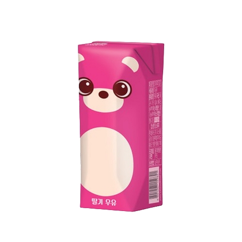 롯데웰푸드 파스퇴르 꼬미루미 딸기우유 125ml