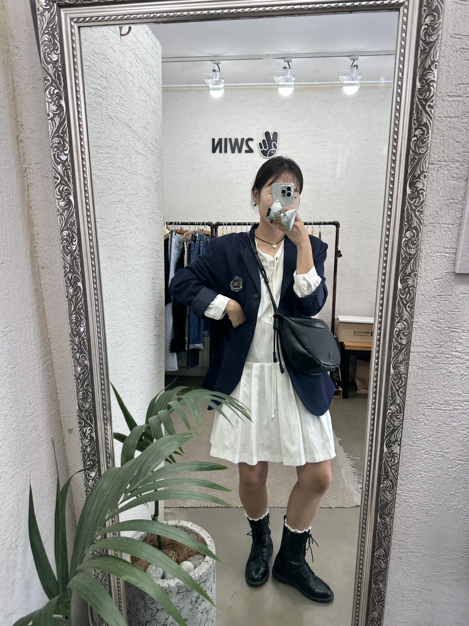 Down앨리스 원피스 투윈