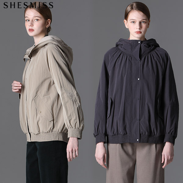 쉬즈미스 쉬즈미스 SHESMISS 나인 안감보아퍼 후드 패딩점퍼