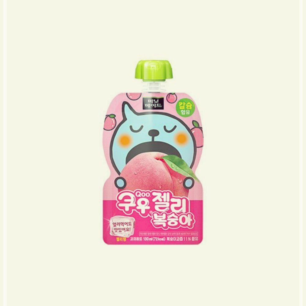 미닛 쿠우젤리 10개 상쾌한 복숭아 워터젤리 과일 주스 O6W6DF25C