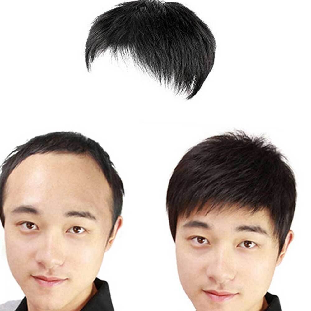 정수리 부분 가발 남성 용 인모