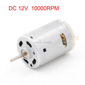 R385 기어 감속 모터 DC 12V 박스 10000RPM
