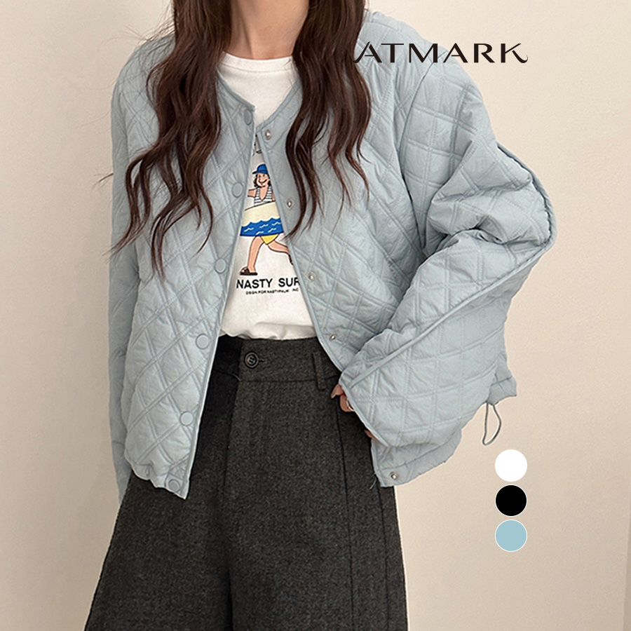 앳마크 ATMARK 77까지 스냅다이아퀼팅패딩 AA49PD007G