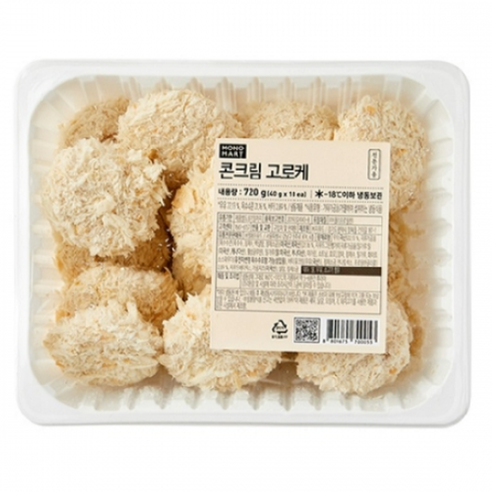 지푸드 모노쉐프 콘크림 고로케 720g