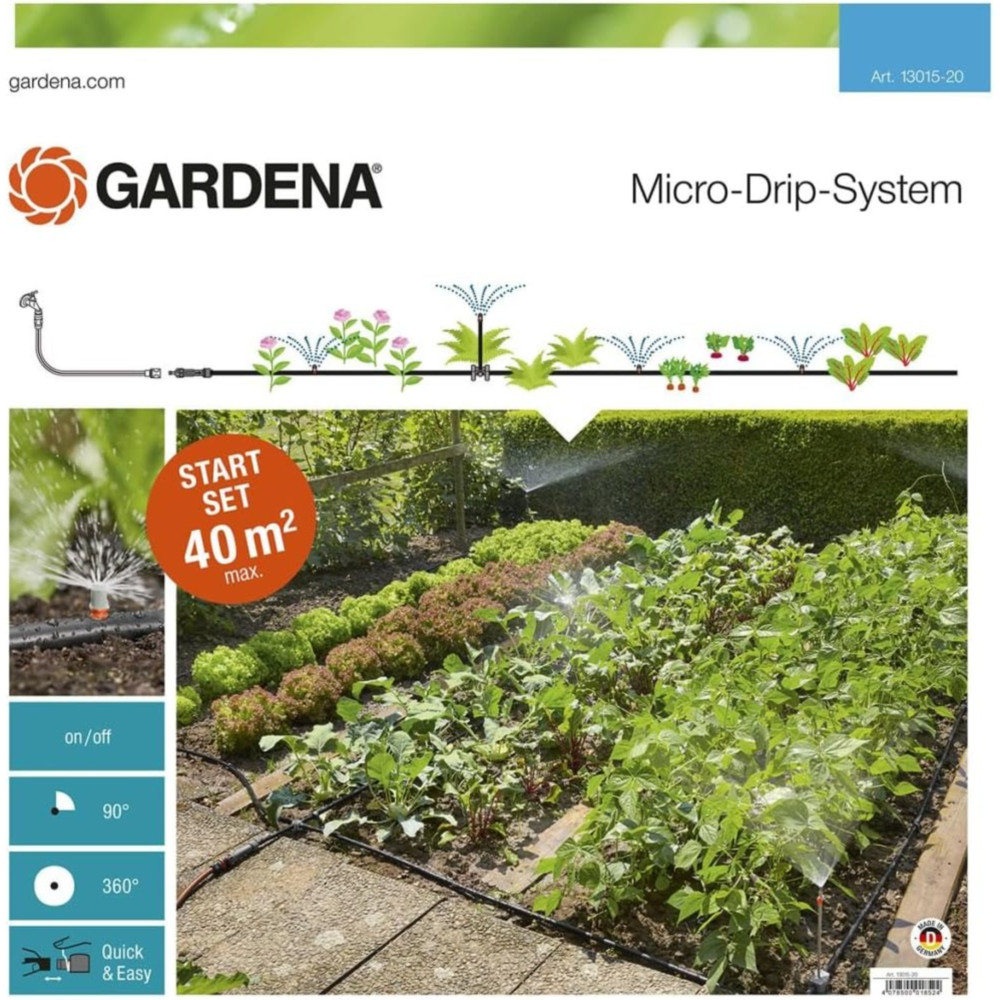 가데나 Micro-drip 시스템 13015 독일 직수 정원 화분 자동 물주기 점적관수 장비