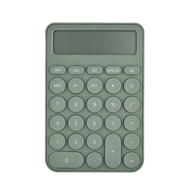 오피스존 모나미 롭다 계산기 M Calculator Sage Green 중형 12자리 전자계산기 사무용 가정용 영업용 건전지포함