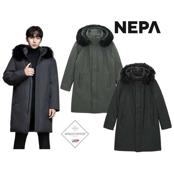 네파 네파 남성 아르테 롱 구스다운 패딩 코트 자켓 -정가 759 000원 7K72075