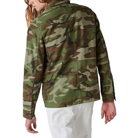 럭키브랜드 Lucky Brand 남성용 슬럽 트윌 밀리터리 재킷 능직 Large 카모 1개