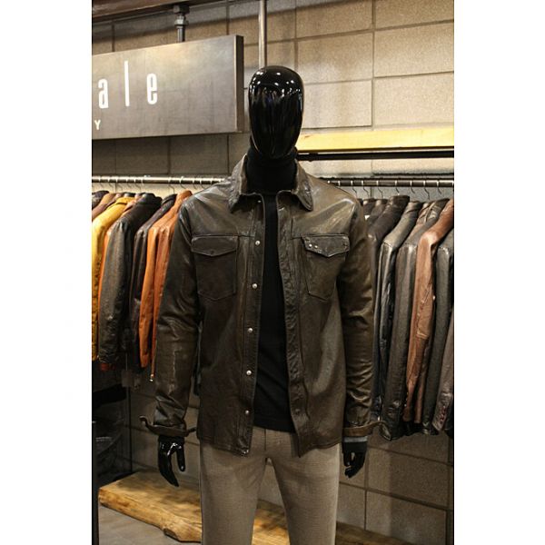 빠니깔레 빠니깔레 이태리직수입 오일워싱빈티지 양가죽셔켓 f-nljp51br