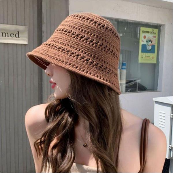 라일리 Rly 여성 여름 외출 펀칭 포인트 통풍 베이직 벙거지 모자 23583015
