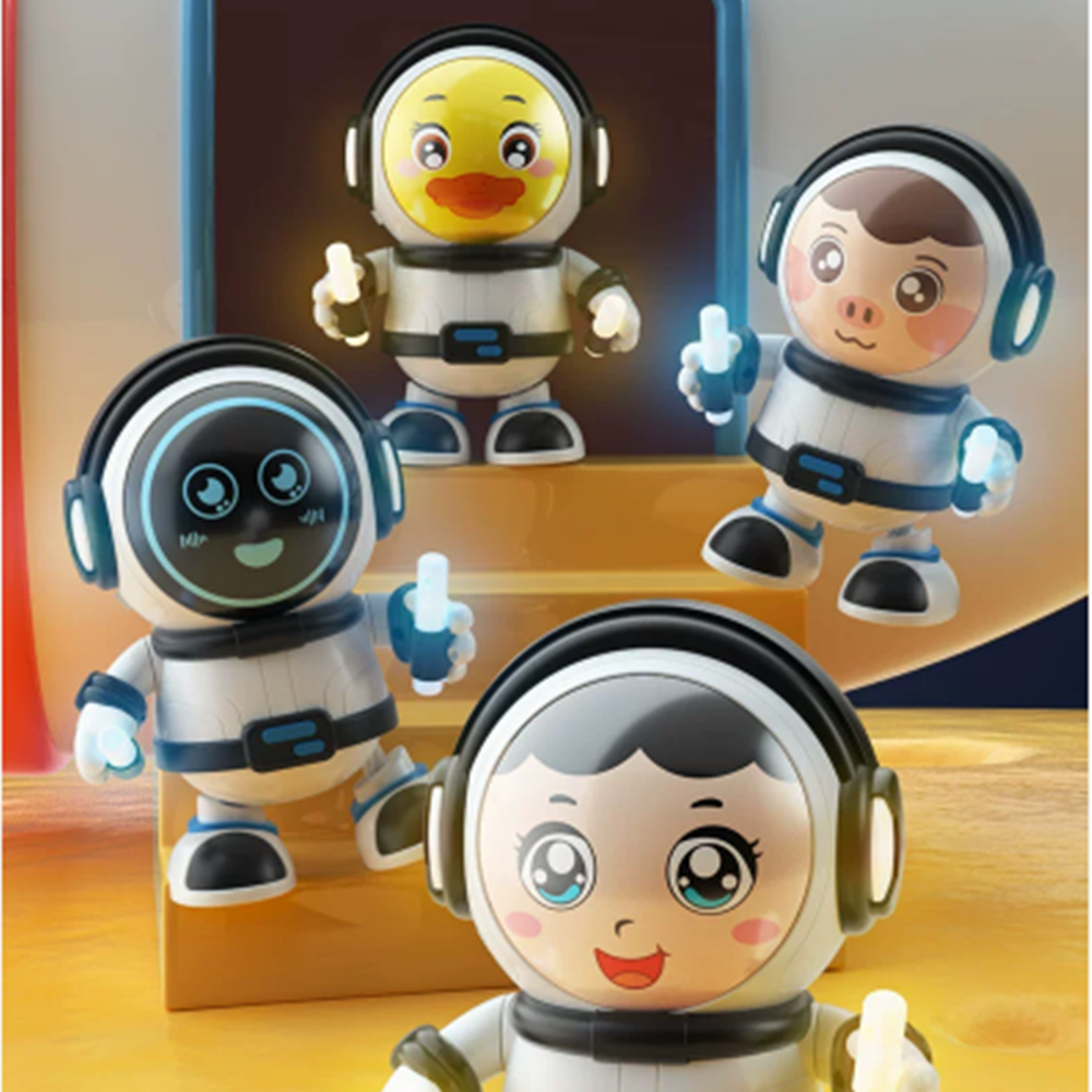 아기 토닥이 자동 인형 춤추는 노란 오리 충전식 1개