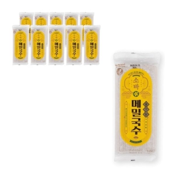 노브랜드 노 쫄깃한 메밀국수 500g X 10개