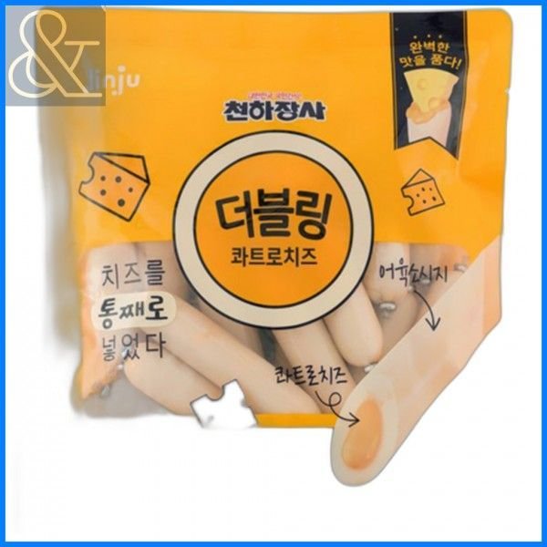 천하장사 더블링 콰트로치즈 소시지 400g 1개