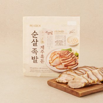 PEACOCK 피코크 제주흑돈 순살족발 200g 2입