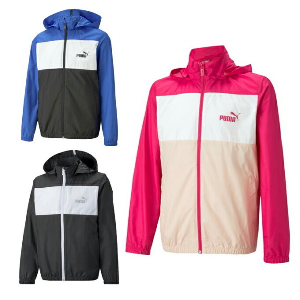 푸마 윈드 브레이커 바람막이 재킷 자켓 주니어 키즈 학생 소년 ESS 컬러 블록 Puma 퓨마 아우터 849664
