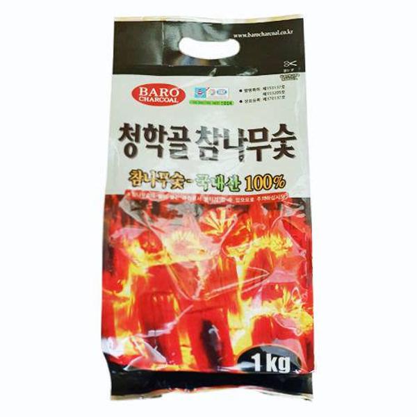 바로산업 바로 청학골 참나무숯 1kg