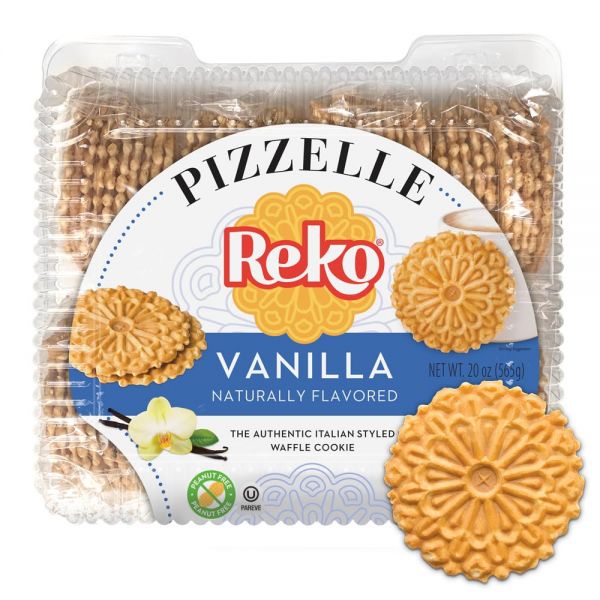 Reko 쿠키 과자 레코 피젤 정통 스타일 와플 쿠키 바닐라 20온스