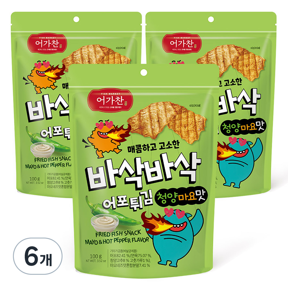 광천김 어가찬 어가찬 바삭바삭 어포튀김 청양마요맛