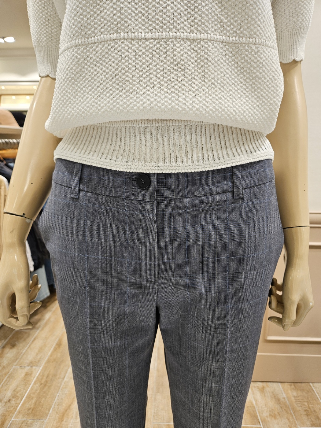 BCBG o 틴체크 팬츠 B4B4P324