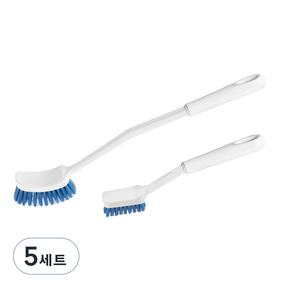 크린아이 크린아이 욕실 사각 청소솔 다용도 틈새 청소솔 연그레이 5세트