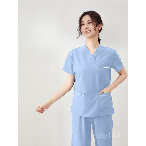간호사 가운 옷 병원 복 상의 조무사옷 세트 실습복 수술복