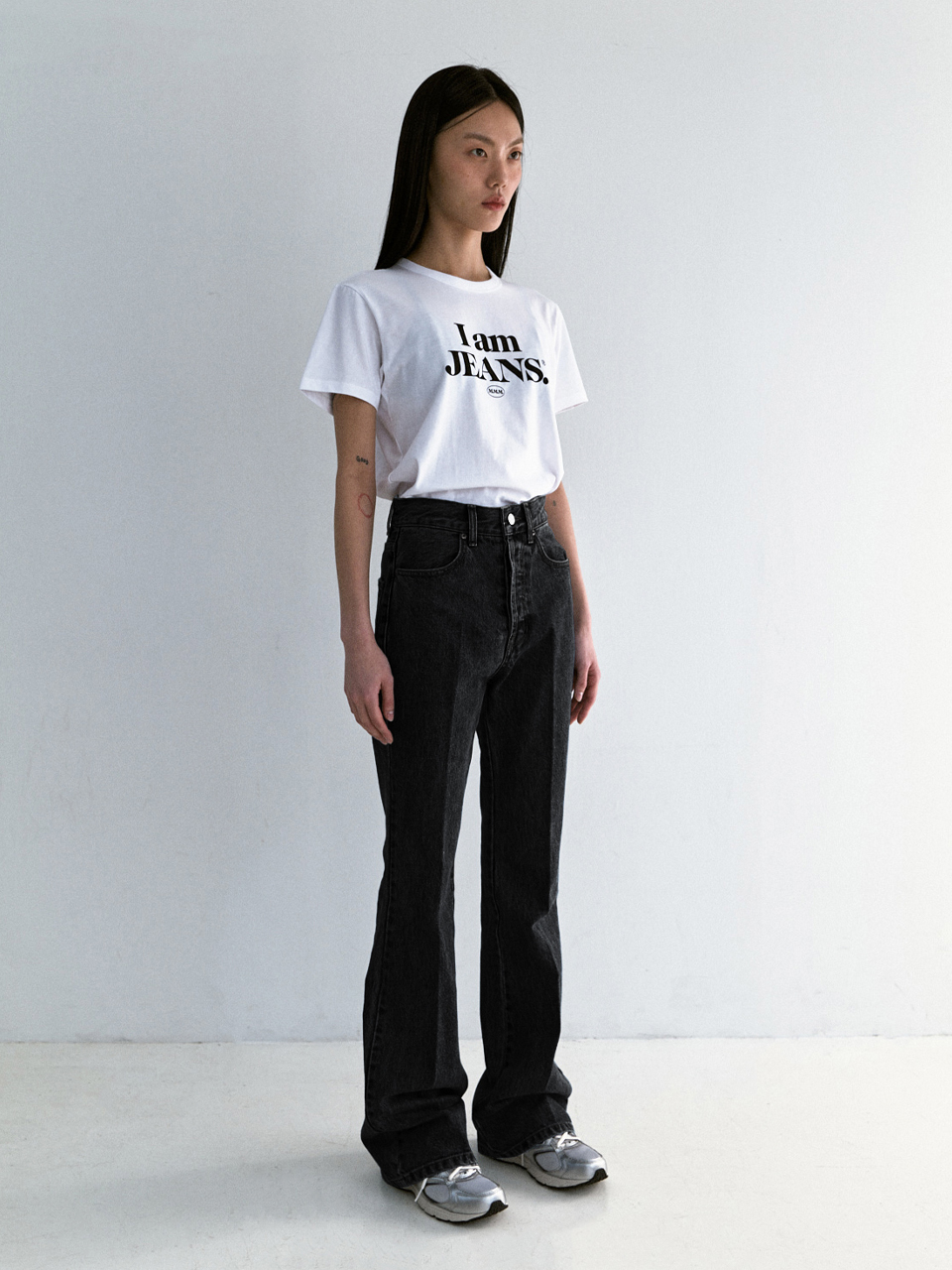 엠엠엠 엠엠엠 시그니쳐 부츠컷 데님팬츠 MMM 기장선택 Signature Flare Denim Pants