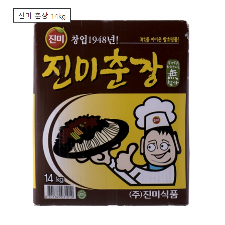 진미식품 춘장 진미 14kg 5개