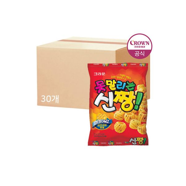 크라운 못말리는 신짱73g 20봉 간식 스낵