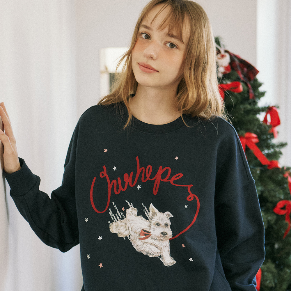 아워호프 아미마켓 아워호프 Love Puppy Sweatshirt - H24WTMT03 LE1218232923