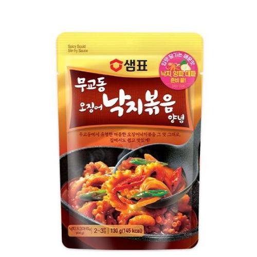 샘표 샘표 집밥 샘표 무교동 오징어낙지볶음 양념 130g 캠핑 낚시 자취 부모님식사 기사식당 맛집 홈파티 손님초