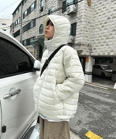 데일리쥬 드림비 다운 후드 경량 패딩 공용