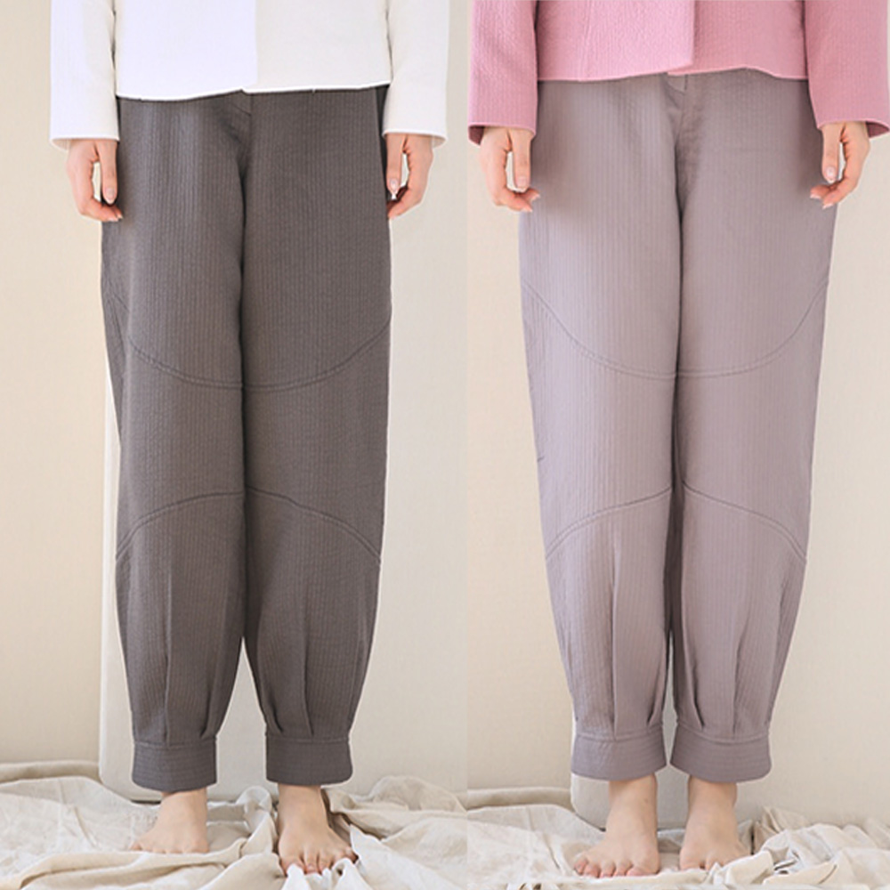 생활한복 개량한복 절복 법복 봄가을 이중지 바지2 남색 대 32 34