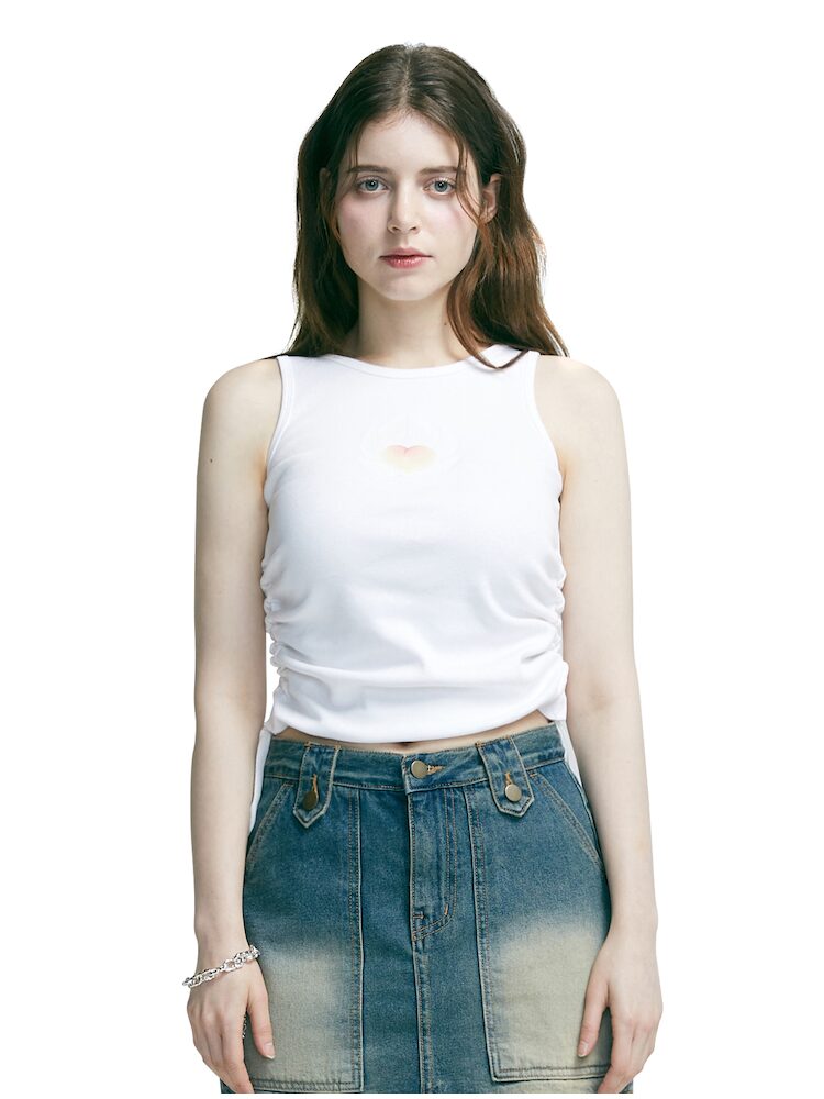 더 콜렉터 페이지 TCP X 우유리 RIBBON SLEEVELESS TOP 흰색 TCP02T1A8
