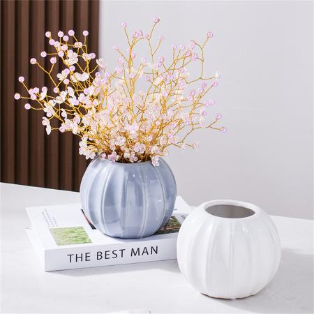 화분 화병 홈 수경 수경재배 호박 장식 꽃병 아트 세라믹 소품 인테리어 꽃다발