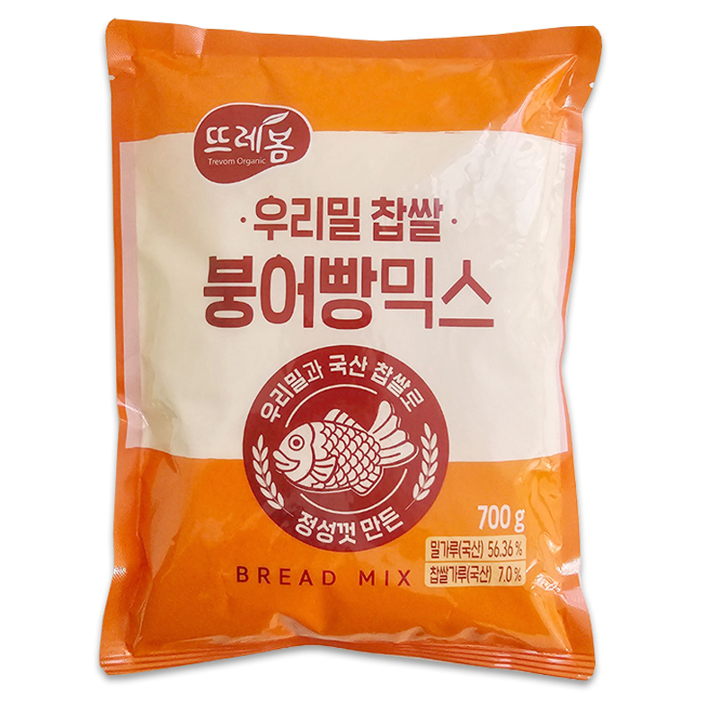 뜨레봄 쿠킹스토리 뜨레봄 우리밀 찹쌀 붕어빵믹스 700g 1개