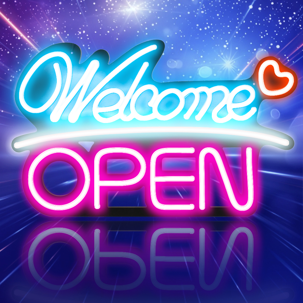 LED보드나라 대형 한글 영업중 기본형 간판 LED OPEN 전광판 오픈 부동산 카페 네온 개업선물