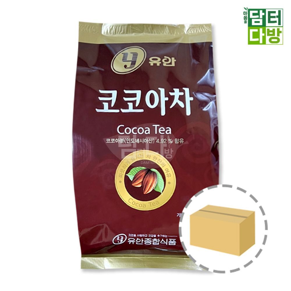 유안 코코아 핫 초코 가루 분말 대용량 라떼 파우더 자판기용 코코아차 900g 12개