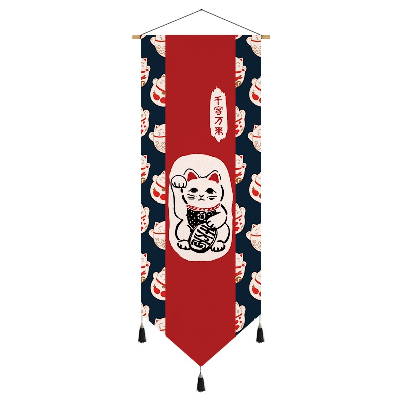 이자카야 소품 벽장식 48종 일식 포스터 홈포차 일본 인테리어 수천 마리의 고양이 45x120 cm