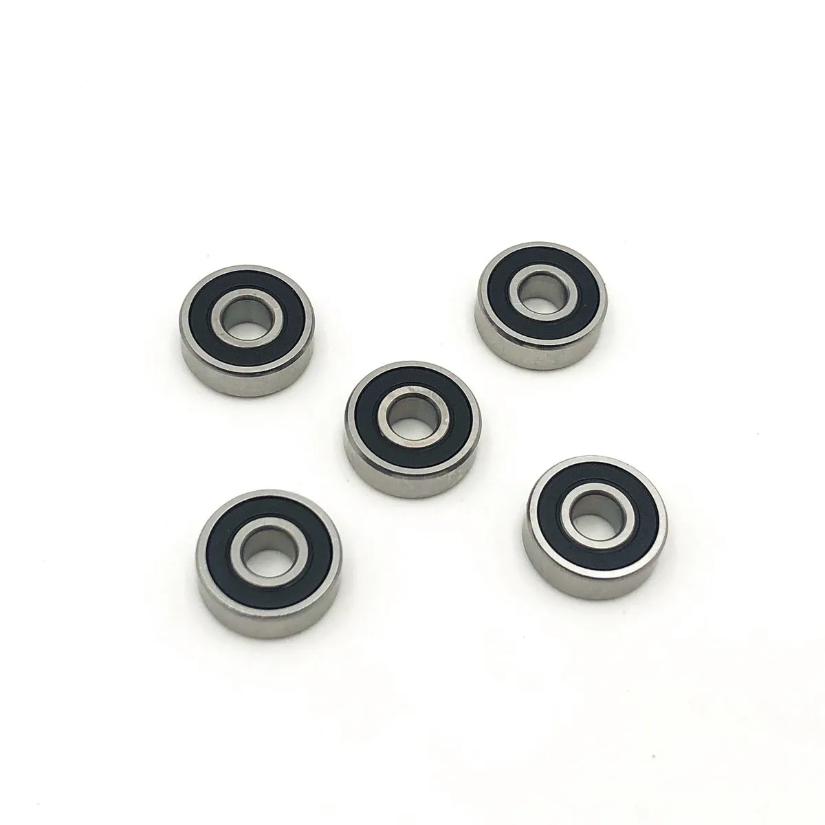 베어링5pcs 깊은 홈 볼 베어링 RS 고무 씰링 5x19x6mm 미니 소형 호환어처 635-2RS